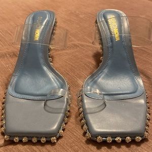 Fashion Nova Iced Blue heels